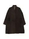 Tom Ford Cashmere Cocoon Jacket Oversized Patchwork Texture In Brown