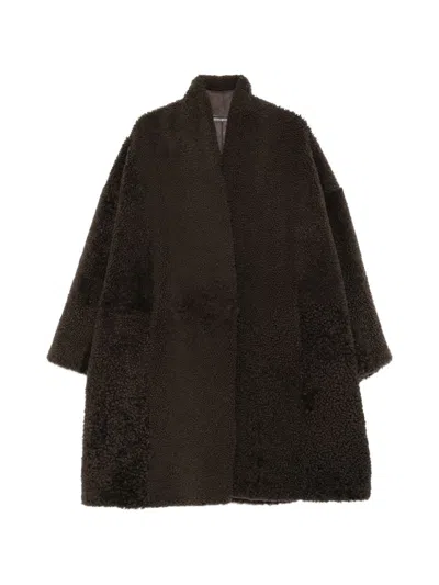 Tom Ford Cashmere Cocoon Coat In Brown