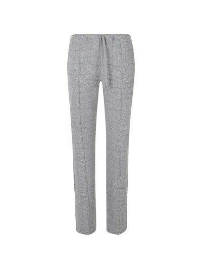 Tom Ford Cashmere Cotton Croco Jacquard Jersey Joggers In Gray