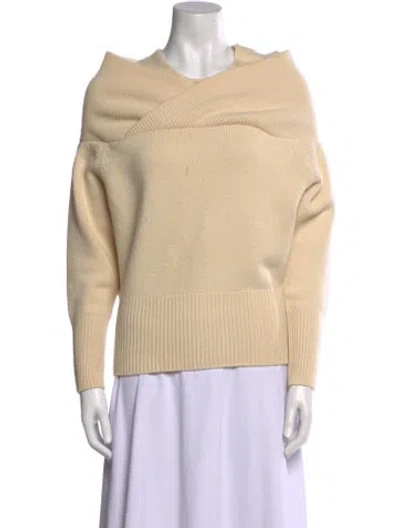 Pre-owned Tom Ford Cashmere Cowl Neck Sweater In Neutral