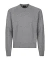 Tom Ford Cashmere Crewneck Pullover In Gray