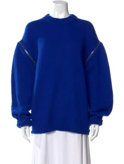 Pre-owned Tom Ford Cashmere Crew Neck Sweater In Blue