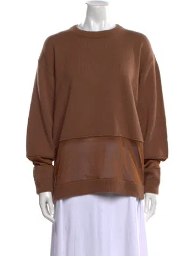 Pre-owned Tom Ford Cashmere Crew Neck Sweater In Brown
