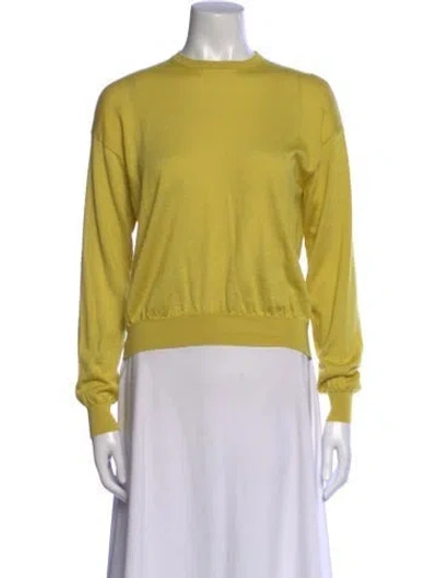 Pre-owned Tom Ford Cashmere Crew Neck Sweater In Yellow
