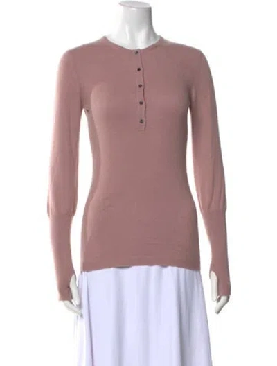 Pre-owned Tom Ford Cashmere Crew Neck Top In Pink