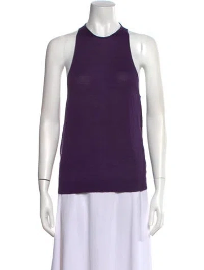 Pre-owned Tom Ford Cashmere Crew Neck Top In Purple