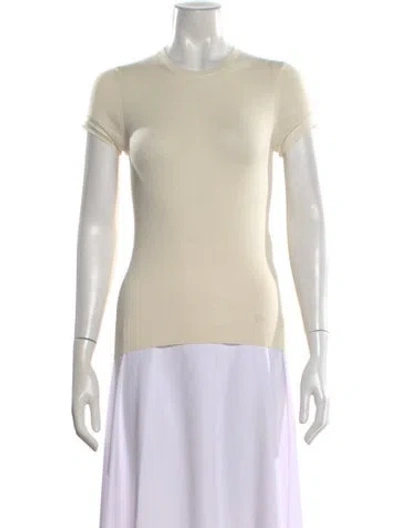 Pre-owned Tom Ford Cashmere Crew Neck T-shirt In Neutral