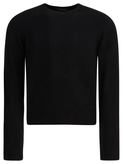 Tom Ford Cashmere Crewneck Sweater Knitwear Black