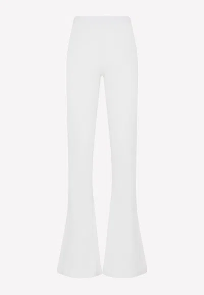 TOM FORD CASHMERE FLARED PANTS,PAK063.YAX437-AW003 CHALK