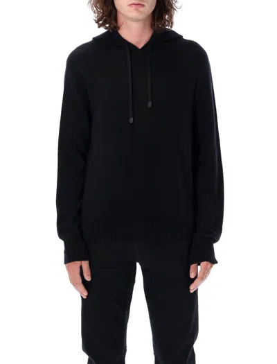 Tom Ford Cashmere Hooded Knit In Black