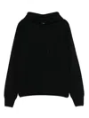 Tom Ford Men Seamless Cashmere Hoodie In Black