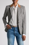 Tom Ford Houndstooth Single Breasted Tailored Jacket In Multi