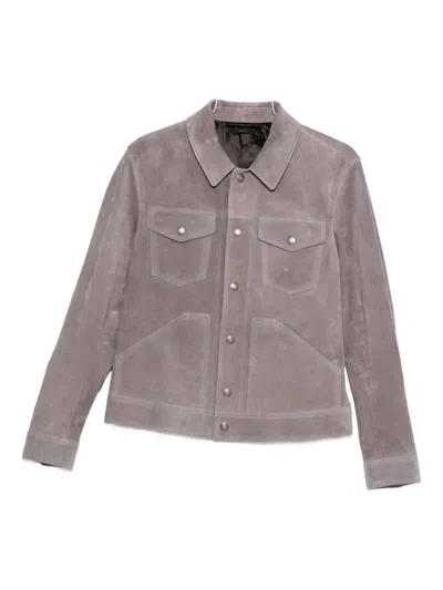 Tom Ford Cashmere Jacket In Purple