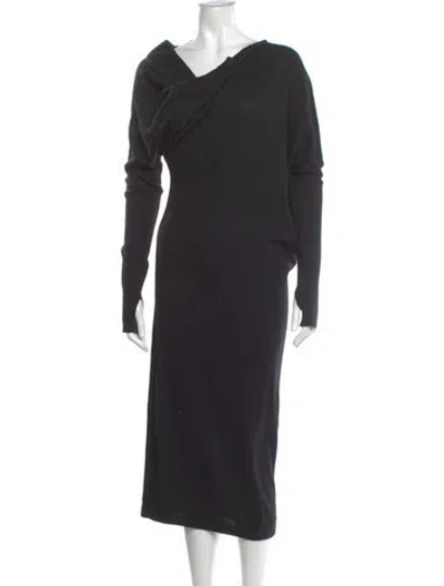 Pre-owned Tom Ford Cashmere Knee-length Dress In Gray