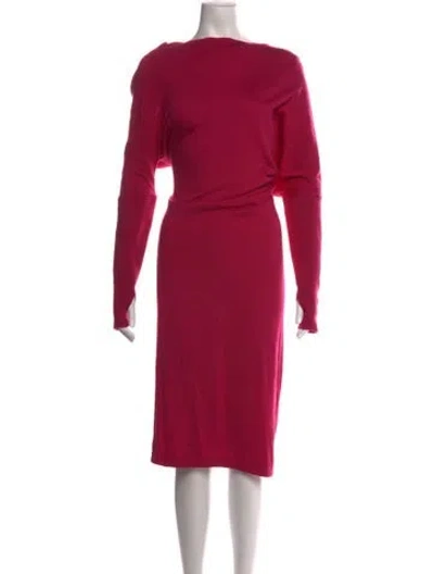 Pre-owned Tom Ford Cashmere Knee-length Dress In Pink