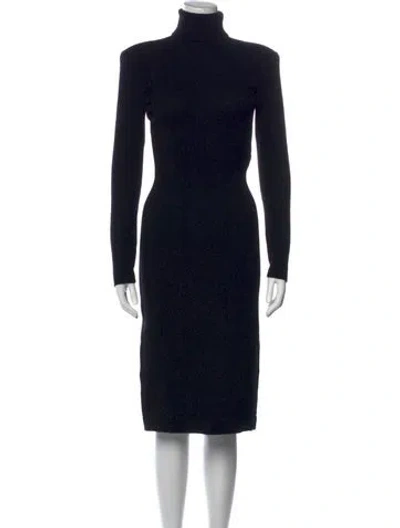 Pre-owned Tom Ford Cashmere Knee-length Dress W/ Tags In Black