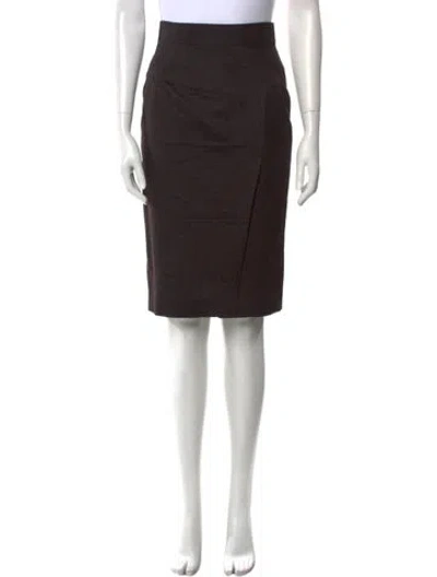 Pre-owned Tom Ford Cashmere Knee-length Skirt In Brown