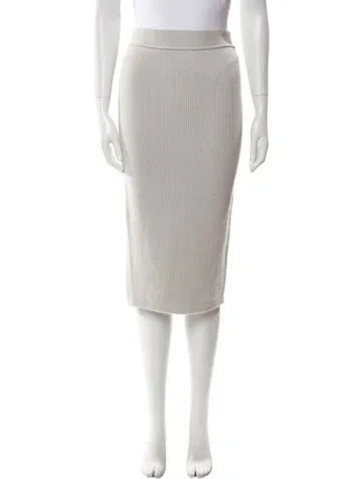 Pre-owned Tom Ford Cashmere Knee-length Skirt In Gray