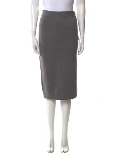Pre-owned Tom Ford Cashmere Knee-length Skirt In Gray