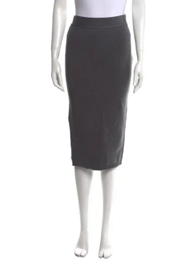 Pre-owned Tom Ford Cashmere Knee-length Skirt In Gray