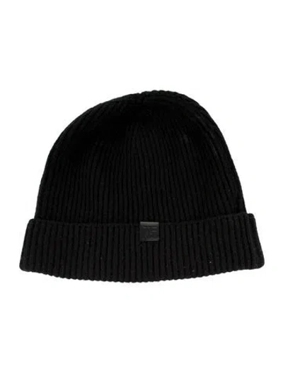 Pre-owned Tom Ford Cashmere Knit Beanie In Black