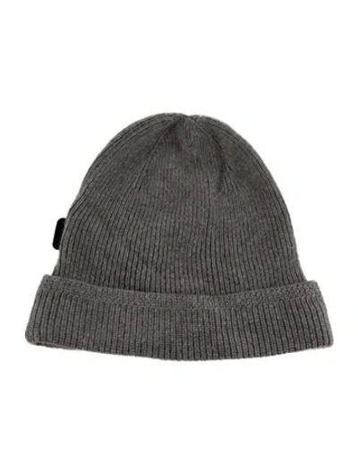 Pre-owned Tom Ford Cashmere Knit Beanie Hat In Grey