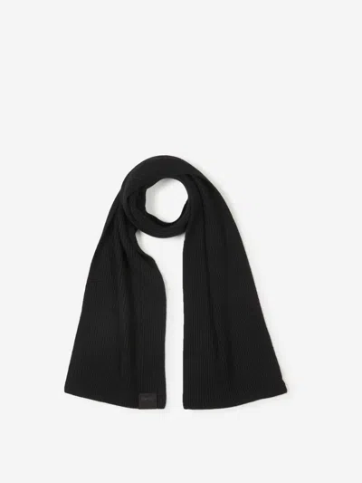 Tom Ford Cashmere Knit Scarf In Black