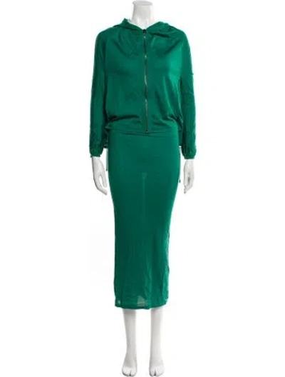 Pre-owned Tom Ford Cashmere Long Dress In Green