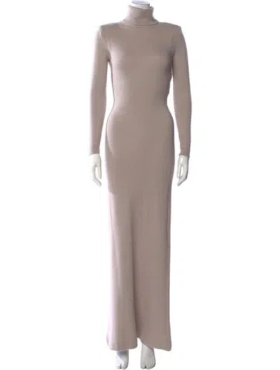 Pre-owned Tom Ford Cashmere Long Dress In Neutral