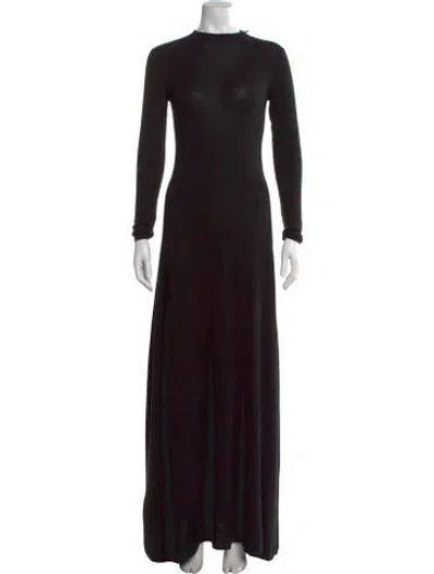 Pre-owned Tom Ford Cashmere Long Dress W/ Tags In Black