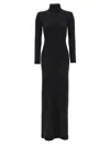 Tom Ford Black Crewneck Maxi Dress In Black