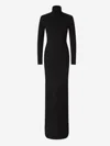 Tom Ford Black Crewneck Maxi Dress In Black