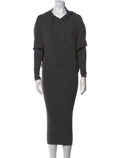 Pre-owned Tom Ford Cashmere Midi Length Dress In Gray