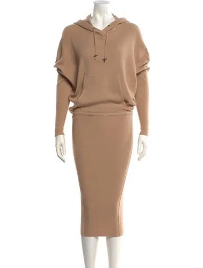 Pre-owned Tom Ford Cashmere Midi Length Dress In Neutral