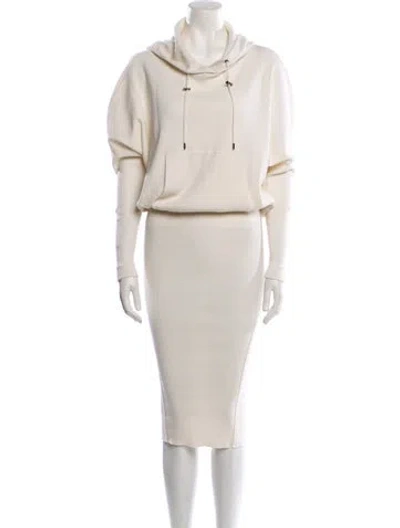 Pre-owned Tom Ford Cashmere Midi Length Dress In Neutral