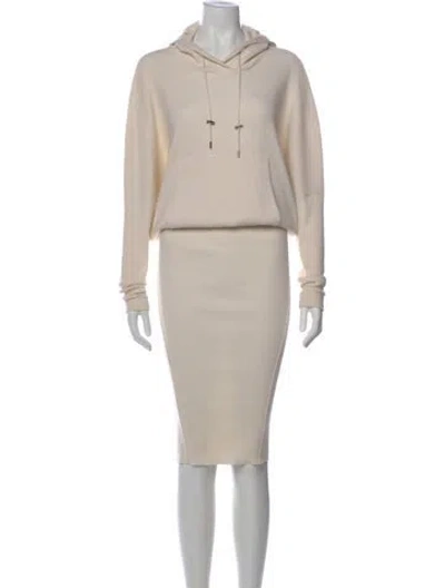 Pre-owned Tom Ford Cashmere Midi Length Dress In Neutral