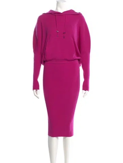 Pre-owned Tom Ford Cashmere Midi Length Dress In Pink