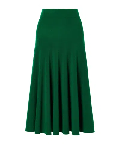 Tom Ford Cashmere Midi Skirt In Brown