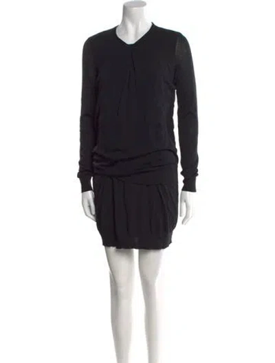 Pre-owned Tom Ford Cashmere Mini Dress In Black