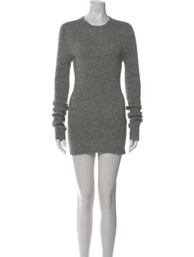 Pre-owned Tom Ford Cashmere Mini Dress In Gray