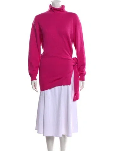 Pre-owned Tom Ford Cashmere Mock Neck Sweater In Pink