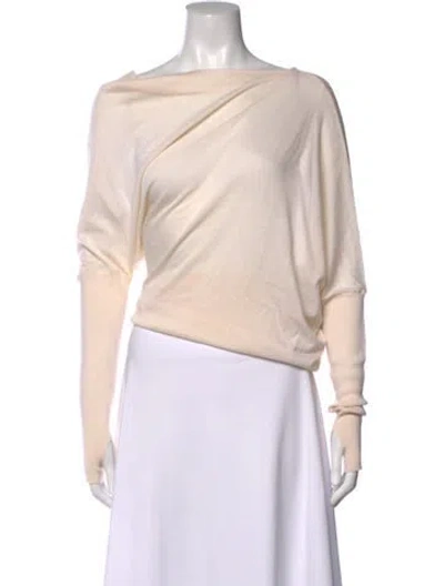 Pre-owned Tom Ford Cashmere Off-the-shoulder Sweater In Neutrals