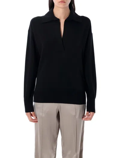Tom Ford Cashmere Polo Sweater In Black