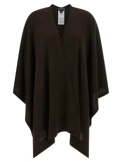 Tom Ford Cashmere Poncho In Brown