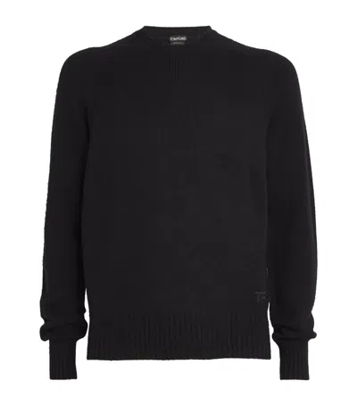 Tom Ford Cashmere Raglan Sweater In Black