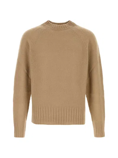 Tom Ford Seamless Brushed Cashmere Ls Crew Neck In Neutral