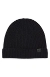 Tom Ford Cashmere Rib Beanie In Hb906 Midnight Navy