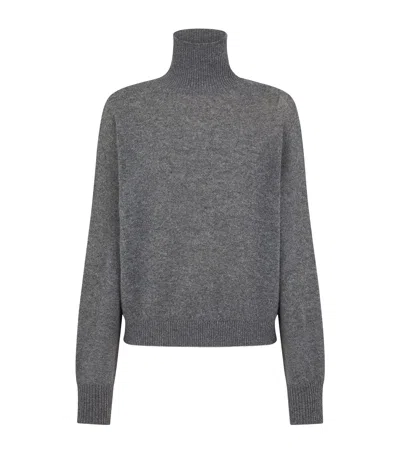 Tom Ford Cashmere Rollneck Sweater In Gray