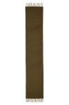 Tom Ford Cashmere Scarf In Vicuna Green