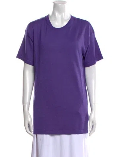 Pre-owned Tom Ford Cashmere Scoop Neck Sweater In Purple